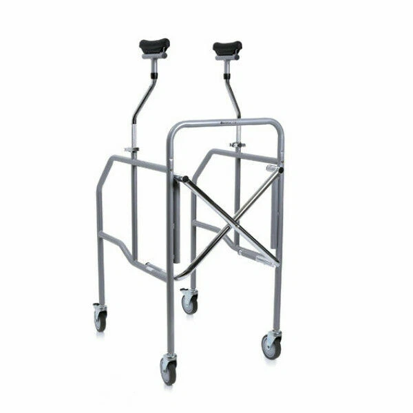 Moretti RP756S Deambulatore Pieghevole con Appoggio Sottoascellare in Acciaio