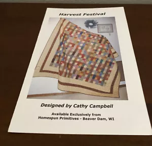 Homespun Primitives “Harvest Festival” Quilt Pattern Finished size 76”x80” - Picture 1 of 2
