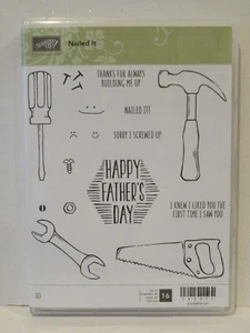 Stampin Up NAILED IT Stempel NEU Väter Tageswerkzeuge Hammer Sägeschlüssel Schraubendreher - Bild 1 von 2