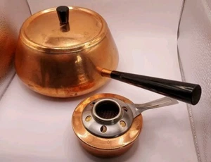 VTG Copper Finish Fondue Pot Spring Culinox 7" Diameter Switzerland MCM - Picture 1 of 8
