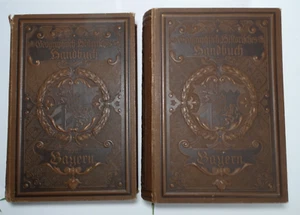 2x Buch Götz Geographisch Historisches Handbuch Bayern Heimatkunde 1898 - Picture 1 of 13