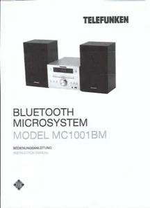 Telefunken Bedienungsanleitung user manual für MC 1001 BM deutsch/englisch Copy - Picture 1 of 1
