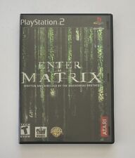 Enter the Matrix (Sony PlayStation 2, 2003) No Manual & Cover Artwork Is Cut