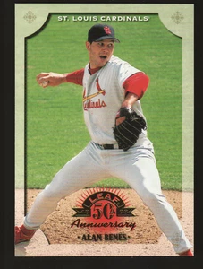 1998 Donruss Leaf Baseball  #95 - Alan Benes - St. Louis Cardinals  98-596 - Picture 1 of 2