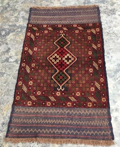 Afghan Rug, Vintage Mini Rug, Turkish Rug, Boho Rug, Medallion Rug 3x5 ft - Picture 1 of 8