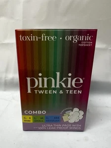 Pinkie Tween-Teen Combo Mini, Small, Regular Ultra Thin Pads 18 pads Toxin Free - Picture 1 of 3