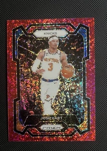 2023-24 Panini Prizm Josh Hart Red Sparkle Prizm #260 - New York Knicks - Picture 1 of 2