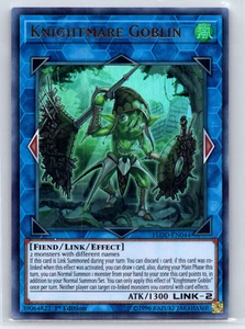 Tarjeta de enlace Yugioh Knightmare Goblin 1ª edición FLOD-EN044 ultra rara TCG CCG - Imagen 1 de 2
