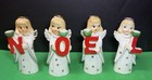 Vintage 1950s Commodore Christmas Noel Angel Candle Holders Figurines JAPAN