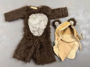 Custom Star Wars Ewok Wicket Baby Costume Size: 0-6 Months 2 Pc Halloween - Picture 1 of 12