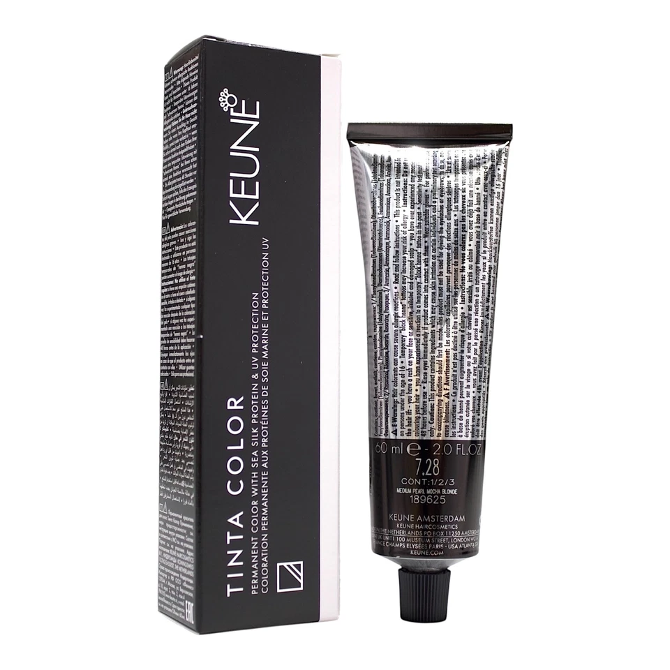 Keune Tinta Color 7.28 Permanent Color Medium Pearl Mocha Blonde 2 Oz - Image 1 of 1