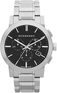BURBERRY The City BU9351 Stainless Steel Black Dial Men's Watch 42mm - Picture 1 of 19