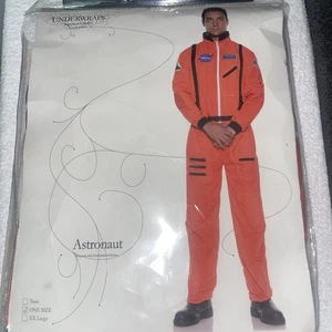 Underwraps Captain Astronaut Jumpsuit (Embroidered Patches) Nasa /Adult OSFA NEW - Picture 1 of 9