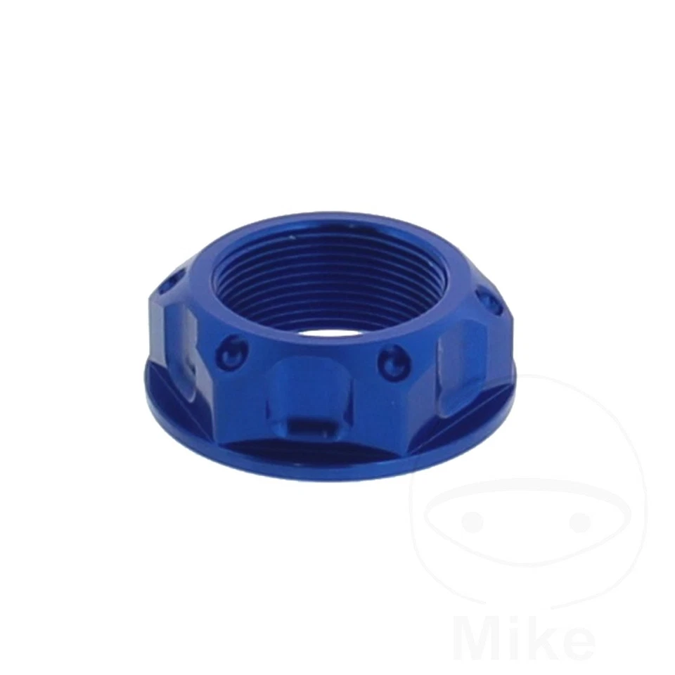 Tuerca de vástago de dirección M22X1 mm aluminio azul para Yamaha SR 400 2014-2016 Foto 1 de 1