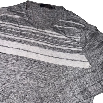 Top Vince Space Dye Manga Larga Gris Ligero Elastizado Minimalista Para Mujer L Foto 1 de 4