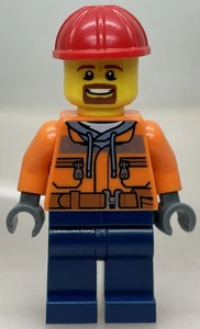 LEGO ® Minifigur Zug Train Railway Staplerfahrer Set 60198 Cargo Train - trn242 - Picture 1 of 2