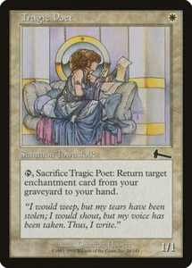 Magic the Gathering Juego de Cartas Coleccionables Urza's Legacy Tragic Poet, LP, mtg239 - Imagen 1 de 2