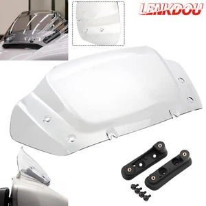 8" Motorcycle Windshield Windscreen w/ Brackets For Harley Street Glide CVO 2024 - Bild 1 von 10