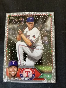 2023 Topps Holiday JACOB DEGROM METALLIC Parallel Texas Rangers H197 - Foto 1 di 1