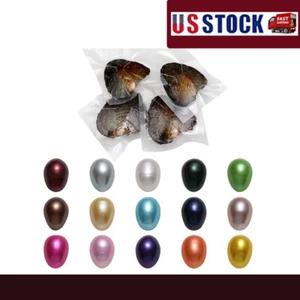 50X Akoya Oysters Genuine Pearls Freshwater Pearl Gift 7-8mm Vacuum Sealed NEW - Picture 1 of 7