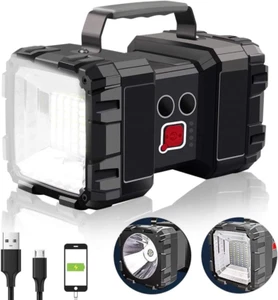 Linterna recargable, linterna LED con foco 10000 - Picture 1 of 12