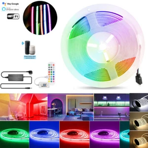 5/10M COB LED Strip RA90 High Density Flexible RGB 3000K 4000K 6000K LED Tape - Bild 1 von 46