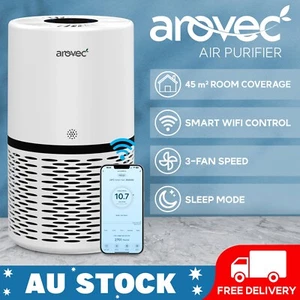 Arovec Air Purifier Smart, With True HEPA Replacement Filter, Home Purify WiFi - Picture 1 of 7