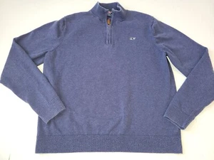 Boys Vineyard Vines 1/4 Zip Pullover Sweater size XL 18 blue - Picture 1 of 3