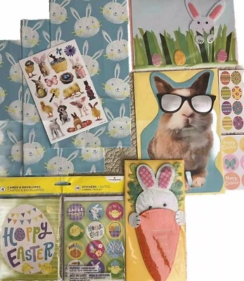 Sealed PAPYRUS & Reg. Ornate 3D EASTER Greeting Cards , Treat Sacks, Stickers - Image 1 of 4