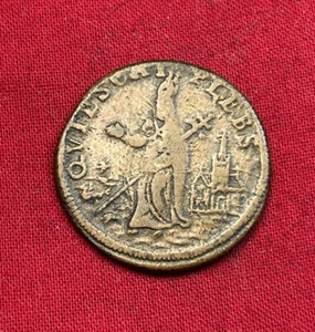 1670 New Jersey St Patrick Farthing Colonial Coin Farthing Rev. Scratch - Picture 1 of 9