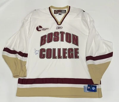 JERRY YORK SIGNED BOSTON COLLEGE EAGLES HOCKEY JERSEY WITH INSCRIPTION LICENSED Foto 1 de 2