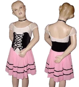 Spring Fresh Child X-Small PINK Maiden Dance Costume Dress New - Picture 1 of 5