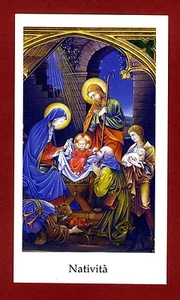 SANTINO - GESU' LA  NATIVITA' HOLY CARD- IMAGE PIEUSE - Heiligenbild - Picture 1 of 1