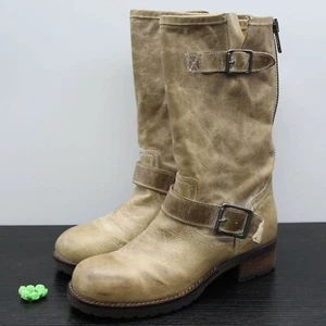 Botas de cuero envejecido Steven Madden Buckette marrón/gris talla 38 - Imagen 1 de 11