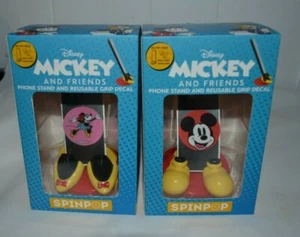 DISNEY MICKEY AND FRIENDS HANDYSTÄNDER UND WIEDERVERWENDBARER AUFKLEBER MICKEY & MINNIE - Bild 1 von 3