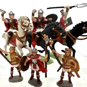Vintage 70s 1/72 Atlantic Roman Army Mounted Military Toys Painted Figure Lot - Picture 1 of 12