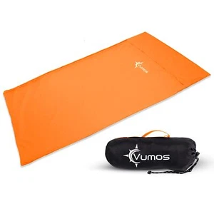 Sleeping Bag Liner and Camping Sheet - Silk Material for Travel - Has Full Le... - Picture 1 of 8