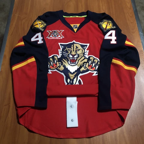 Reebok Edge Authentic Erik Gudbranson 2013 Florida Panthers NHL Jersey Red 46 Cover