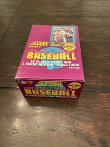 (1) box 1991 Score Series 2 Baseball 36 packs, Possible Mantle Auto Bomb! - Picture 1 of 7