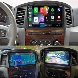 Carplay 10.1" Android 13 Car Stereo Radio GPS For 2005-2007 Jeep Grand Cherokee - Picture 1 of 14