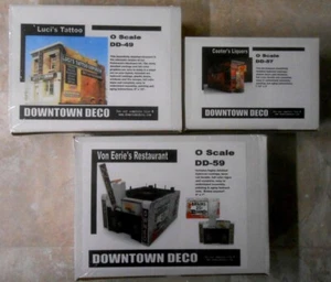 Downtown Deco O Scale Specially Priced 3 Kit Combo Cooters Luci's Von Eeries - Picture 1 of 4