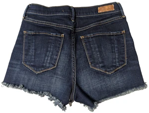 ABERCROMBIE & FITCH Women 25/2 Stretch Blend Cut-Off Blue Jean Shorts - Picture 1 of 13