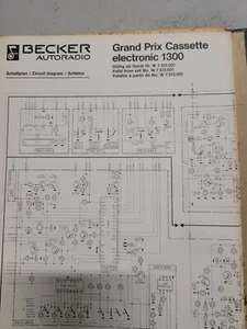 Harman Becker Autoradio Grand Prix 1300 Manual Circuit - Picture 1 of 1