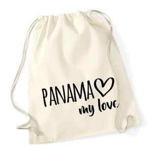 Torba gimnastyczna Panama my love Plecak Prezent Pomysł Pamiątka Urodziny Boże Narodzenie
