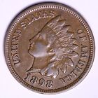 1898 Indian Head Cent Penny CHOICE AU FREE SHIPPING E783 SE