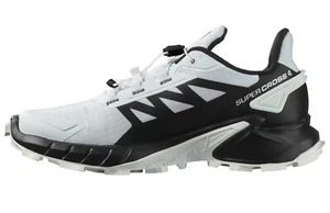 Salomon Supercross 4 GTX, Herren Trail Laufschuhe, Lunar Rock,Black,White