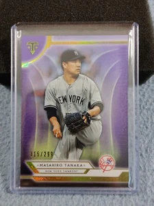 2018 TOPPS TRIPLE THREADS AMETHYST MASAHIRO TANAKA #22 015/299 NEW YORK YANKEES - Picture 1 of 2