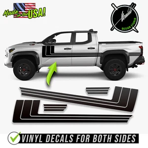 Side Hockey Retro Racing Stripes 1  Fits 2024 and up Toyota Tacoma 4-Runner  TRD - Picture 1 of 3