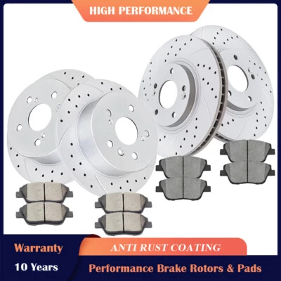 Rotores delanteros y traseros pastillas de freno frenos para Hyundai Sonata Kia Optima 2011-2015 Foto 1 de 4