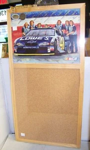 VINTAGE JBI 2005 #48 CORK & WOOD MESSAGE BULLETIN BOARD W/PINS GREAT ARTWORK NIP - Picture 1 of 3
